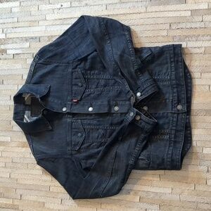 Levi's Men's Dark Wash Western Trucker Denim Jacket